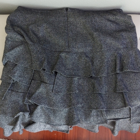 Talbots Skirt grey Gra tweed wool Rayon Poly blend size.10 - Picture 8 of 9